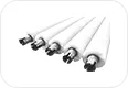 Spiral wound brush roll series